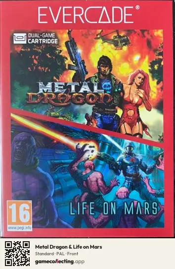 Metal Dragon & Life on Mars Evercade, PAL box front