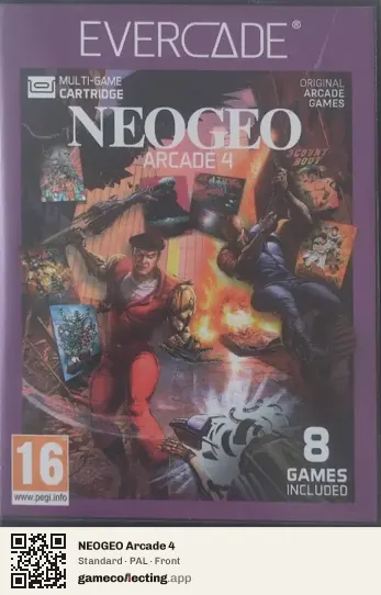 NEOGEO Arcade 4 Evercade, PAL box front