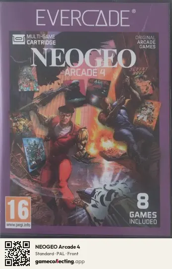 NEOGEO Arcade 4 Evercade, PAL box front