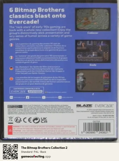 The Bitmap Brothers Collection 2 Evercade, PAL box back