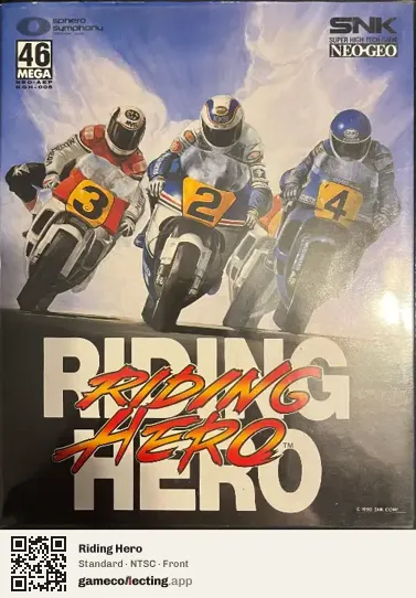 Riding Hero Neo Geo AES, NTSC box front