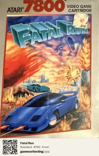 Fatal Run Atari 7800, NTSC box front