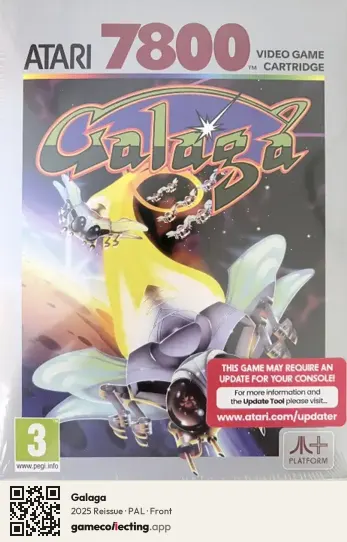 Galaga Atari 7800, PAL box front