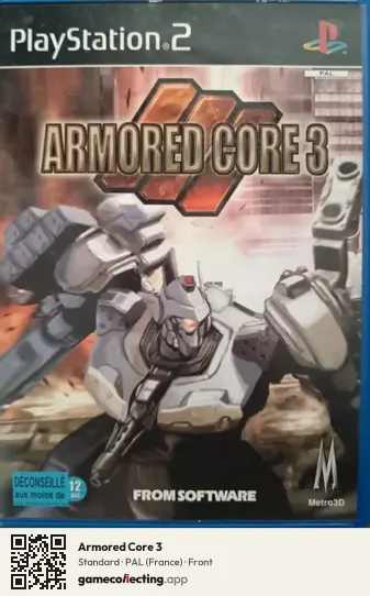 Armored Core 3 PlayStation 2, France box front