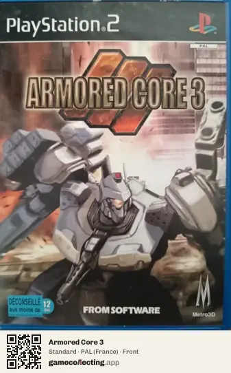 Armored Core 3 PlayStation 2, France box front