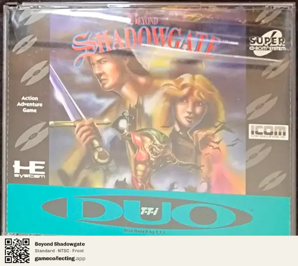 Beyond Shadowgate TurboGrafx-CD, NTSC box front