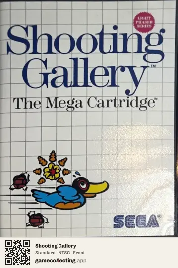 Shooting Gallery Sega Master System, NTSC box front