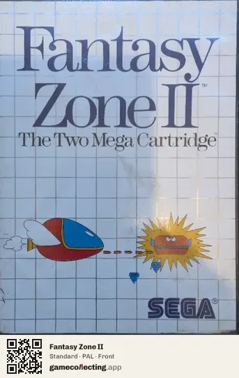 Fantasy Zone II Sega Master System, PAL box front