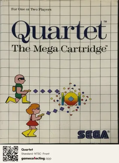 Quartet Sega Master System, NTSC box front
