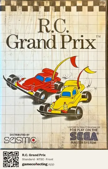 R.C. Grand Prix Sega Master System, NTSC box front