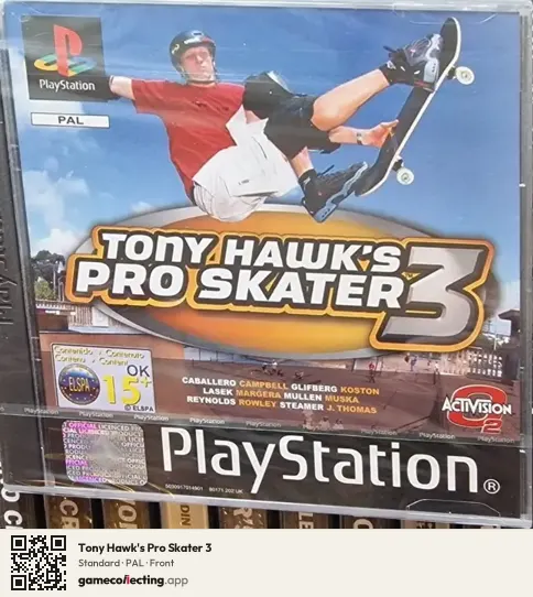 Tony Hawk's Pro Skater 3 PlayStation, PAL box front