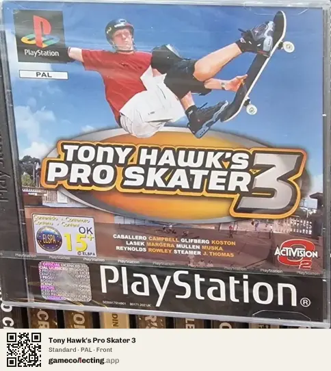Tony Hawk's Pro Skater 3 PlayStation, PAL box front