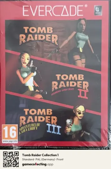 Tomb Raider Collection 1 Evercade, Germany box front