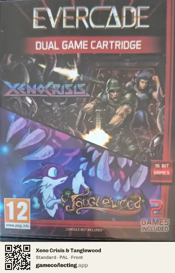 Xeno Crisis & Tanglewood Evercade, PAL box front