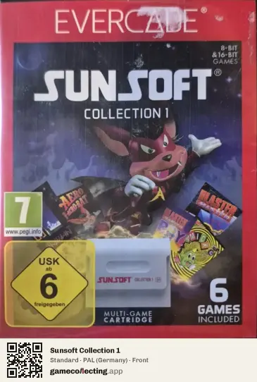 Sunsoft Collection 1 Evercade, Germany box front