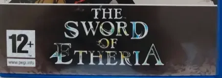 The Sword of Etheria, the PEGI square on its front