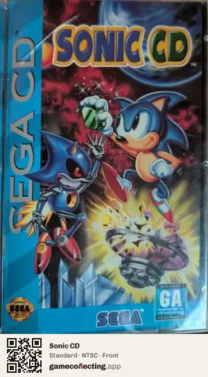 Sonic CD Sega Mega-CD / Sega CD, NTSC box front