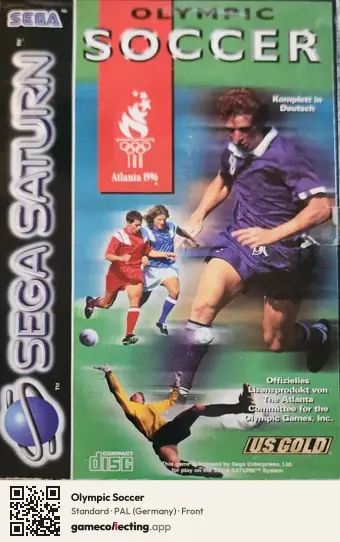 Olympic Soccer Sega Saturn, Germany box front