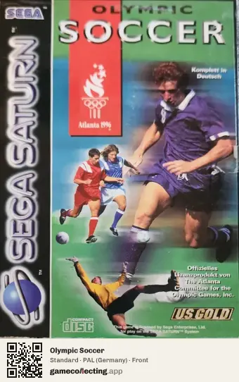 Olympic Soccer Sega Saturn, Germany box front