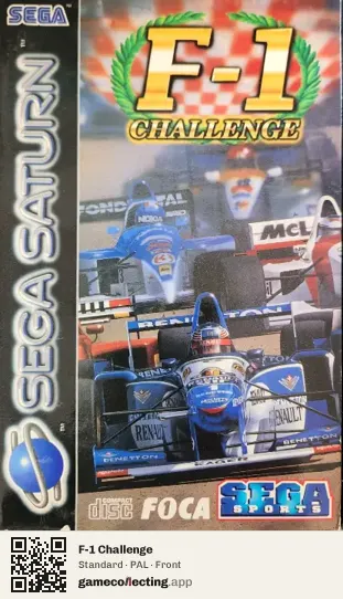 F-1 Challenge Sega Saturn, PAL box front