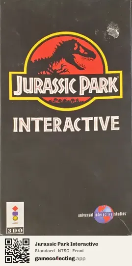 Jurassic Park Interactive 3DO Interactive Multiplayer, NTSC box front