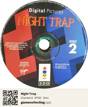 Night Trap 3DO Interactive Multiplayer, NTSC disc