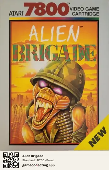 Alien Brigade Atari 7800, NTSC box front