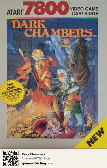 Dark Chambers Atari 7800, NTSC box front