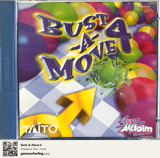 Bust-A-Move 4 Sega Dreamcast, PAL box front