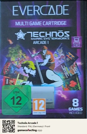 Technōs Arcade 1 Evercade, Germany box front
