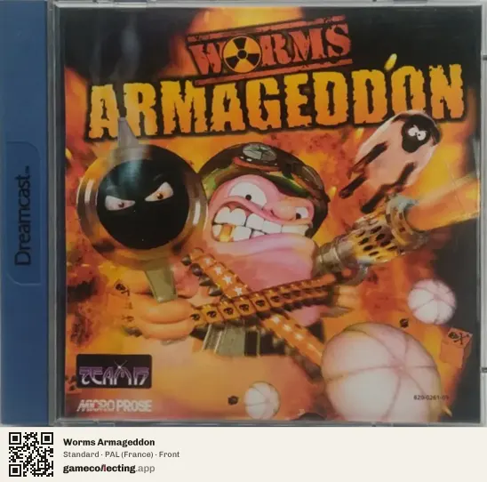 Worms Armageddon Sega Dreamcast, France box front