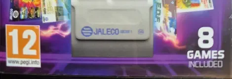 Jaleco Arcade 1, the PEGI square on its front