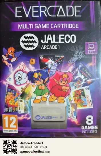 Jaleco Arcade 1 Evercade, PAL box front