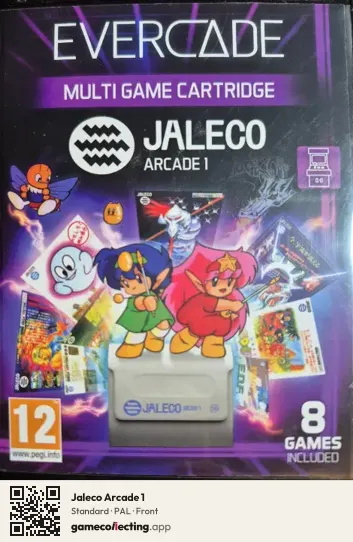 Jaleco Arcade 1 Evercade, PAL box front
