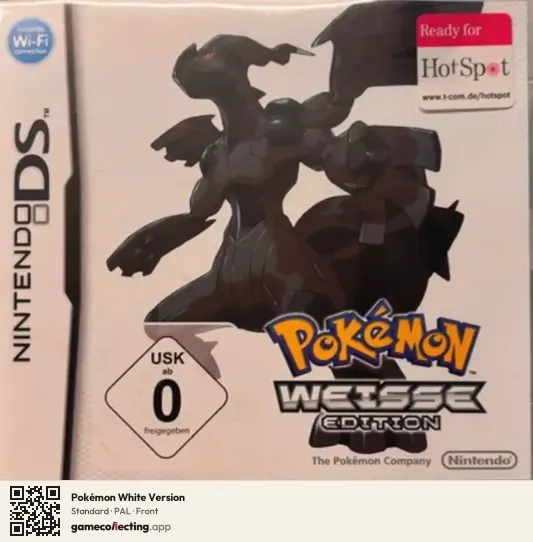 Pokémon White Version Nintendo DS, PAL box front