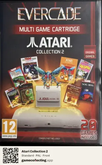 Atari Collection 2 Evercade, PAL box front