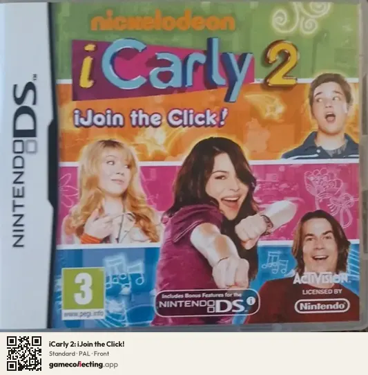 iCarly 2: iJoin the Click! Nintendo DS, PAL box front