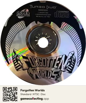 Forgotten Worlds TurboGrafx-CD, NTSC disc