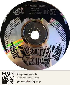 Forgotten Worlds TurboGrafx-CD, NTSC disc