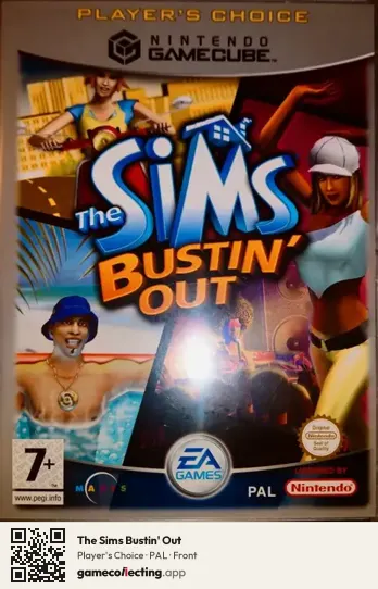 The Sims Bustin' Out Nintendo GameCube, PAL box front