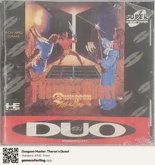 Dungeon Master: Theron's Quest TurboGrafx-CD, NTSC box front