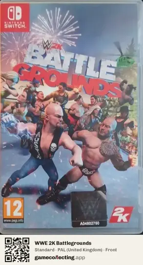 WWE 2K Battlegrounds Nintendo Switch, United Kingdom box front