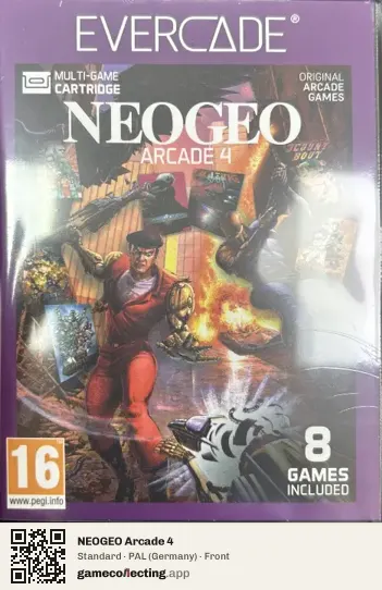 NEOGEO Arcade 4 Evercade, Germany box front