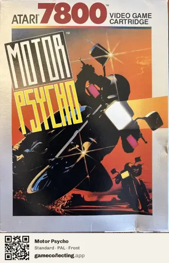 Motor Psycho Atari 7800, PAL box front