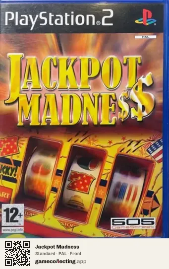 Jackpot Madness PlayStation 2, PAL box front