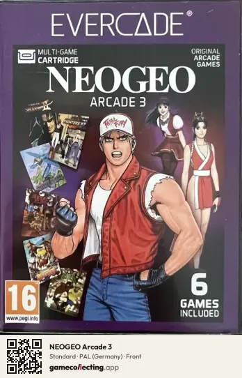 NEOGEO Arcade 3 Evercade, Germany box front