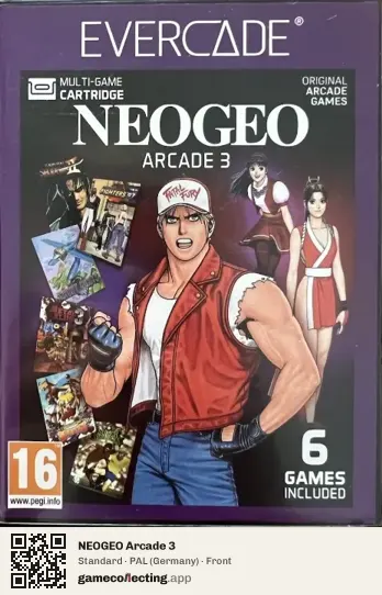 NEOGEO Arcade 3 Evercade, Germany box front