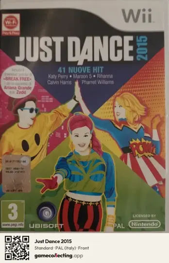 Just Dance 2015 Nintendo Wii, Italy box front