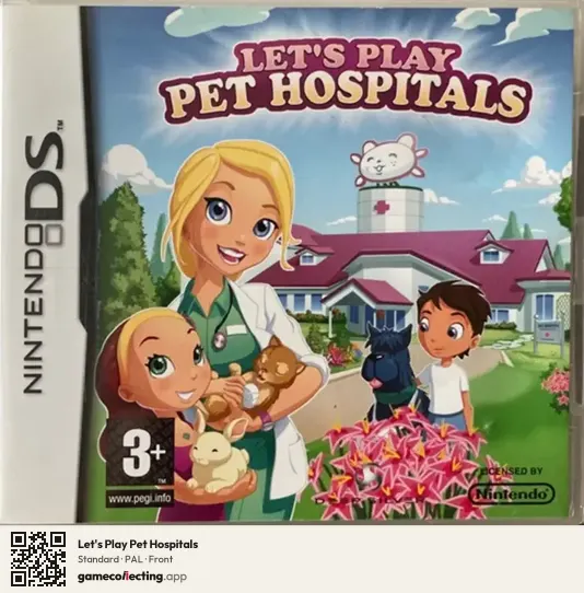 Let's Play Pet Hospitals Nintendo DS, PAL box front