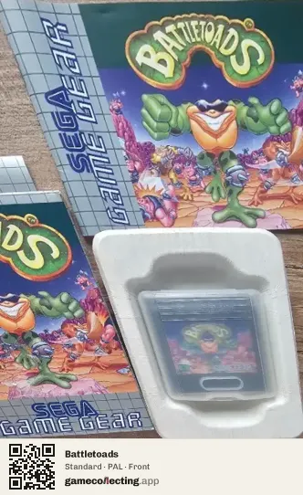 Battletoads Sega Game Gear, PAL box front